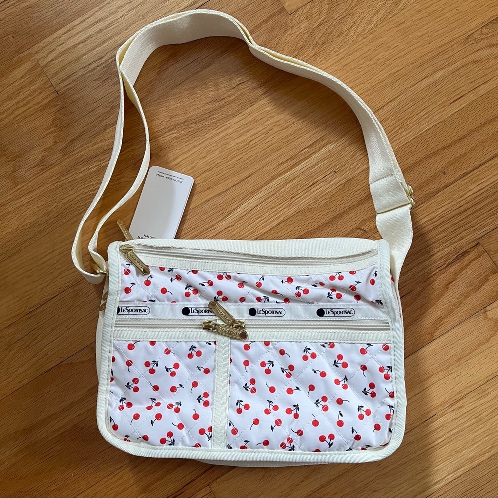 Lesportsac Cherry Large Deluxe Everyday Bag NWT